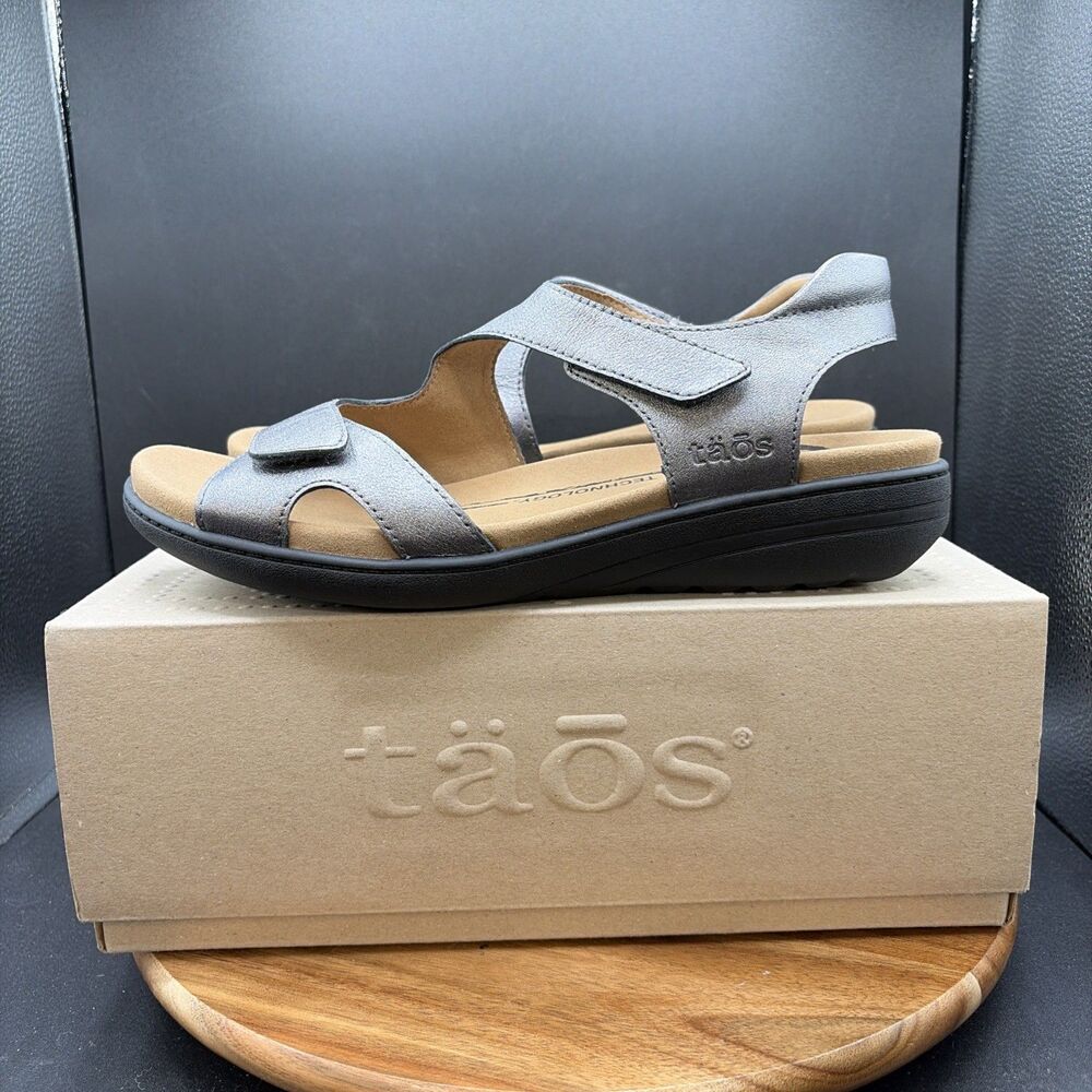 Taos Serene Pewter Womens Size 11 Sandals Casual Open Toe Slingback SRE-14178